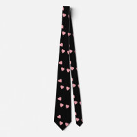 Valentines Day Hearts Hand Drawn Pink Black