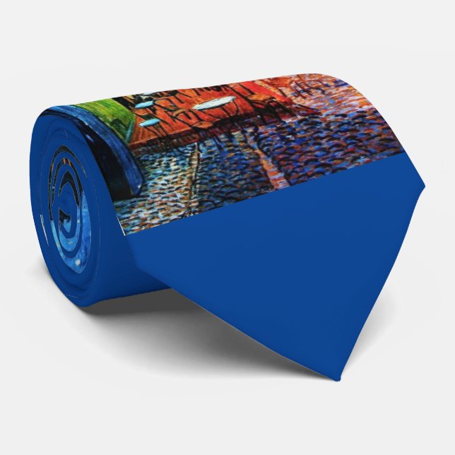 Cravate Van Gogh, Café Terrasse en soirée, Art (Roulé)