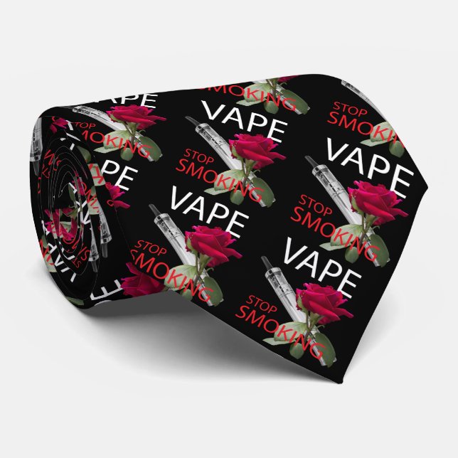 Cravate Vape. Arrêtez de fumer (Roulé)