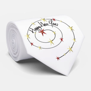 Cravate VENTE - le rouge d'or de bonne année tient le