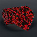 Cravate Vermillion Rouge noir Floral Damas<br><div class="desc">Cou Damas de Leonbience. Vous avez besoin d'aide pour trouver un produit ou vous avez des questions? Message moi leonbience@rogers.com</div>