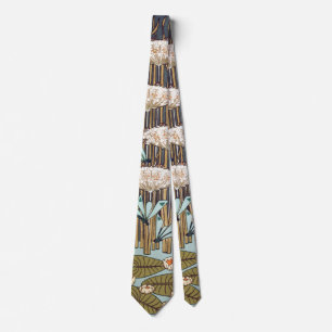 Cravate Verneuil Dragonfly Water Lily Art Nouveau : Vintag