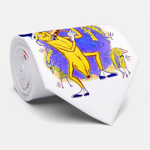 Cravate vers 1950 Banana Feuille de musique imprimé