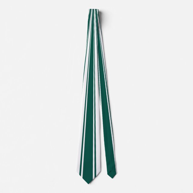Cravate Vert cyan Motif rayé funky (Devant)