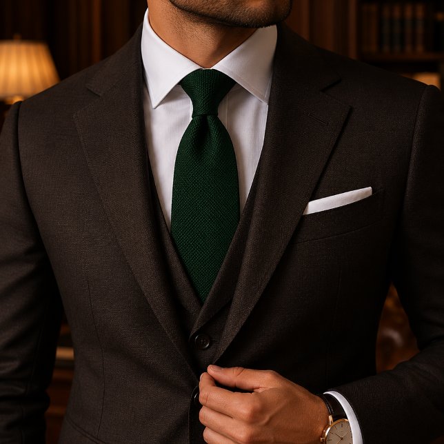 Cravate Vert émeraude luxueux texturé (Créateur téléchargé)