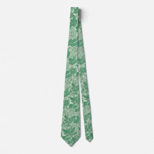 Cravate Vert feuilles