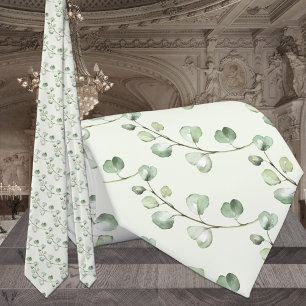 Cravate Vert sauge eucalyptus verdure mariage élégant