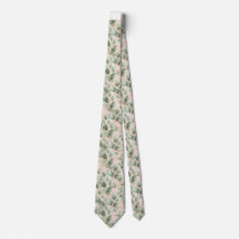 VERT SAUGE ROSE TIE BOTANIQUE CADEAU POUR PAPA