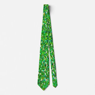 Cravate Vert scintillant de fêtes Bling