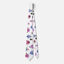 Vibrant multicolore Playful Fish Ocean Motif
