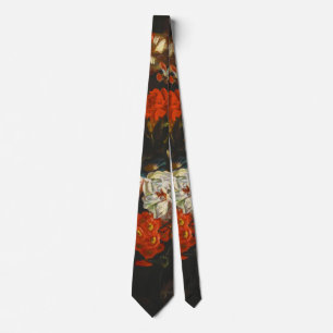 Cravate Vie morte vintage avec fleurs