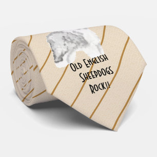 Cravate Vieille roche anglaise de chien de berger - a