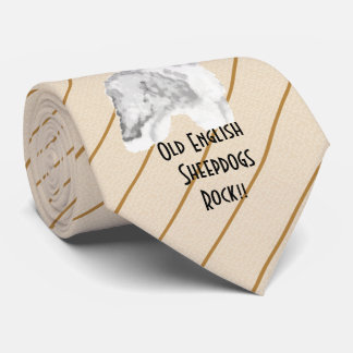 Cravate Vieille roche anglaise de chien de berger - a