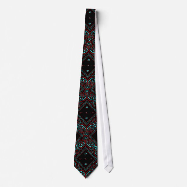 Cravate Vieux Bandana Marron 6 (Devant)