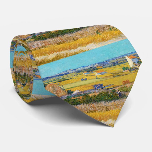 Cravate Vincent van Gogh - Moisson à La Crau (Roulé)