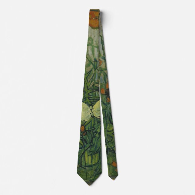 Cravate Vincent van Gogh - Papillons et Pavots (Devant)