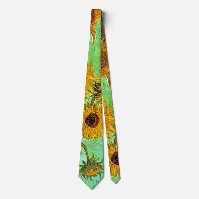 Cravate Vincent Van Gogh - Vase Avec Douze Tournesols (Devant)