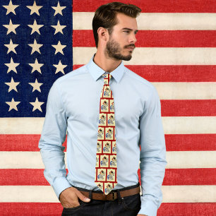 Cravate Vintage 4 juillet Patriotique