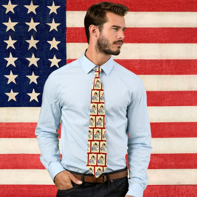 Cravate Vintage 4 juillet Patriotique (Créateur téléchargé)