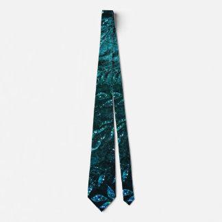 Cravate Vintage Floral Feuille Motif