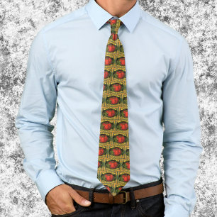 Cravate Vintage Fruit Crate Étiquette Art, Wayne Co Tomate