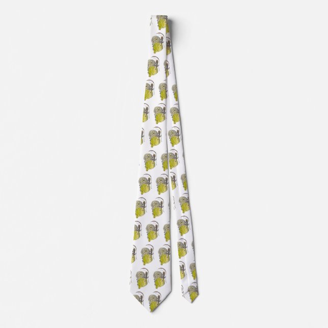 Cravate Vintage Mignonne Imaginaire Papillon Fée avec aile (Devant)