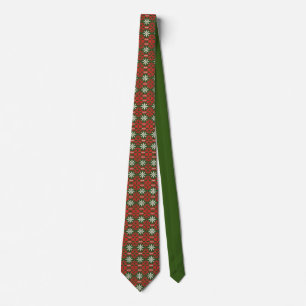 Cravate Vintage motif Noël/hiver