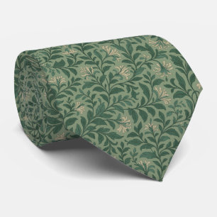 Cravate Vintage Sage Green Botanique Floral
