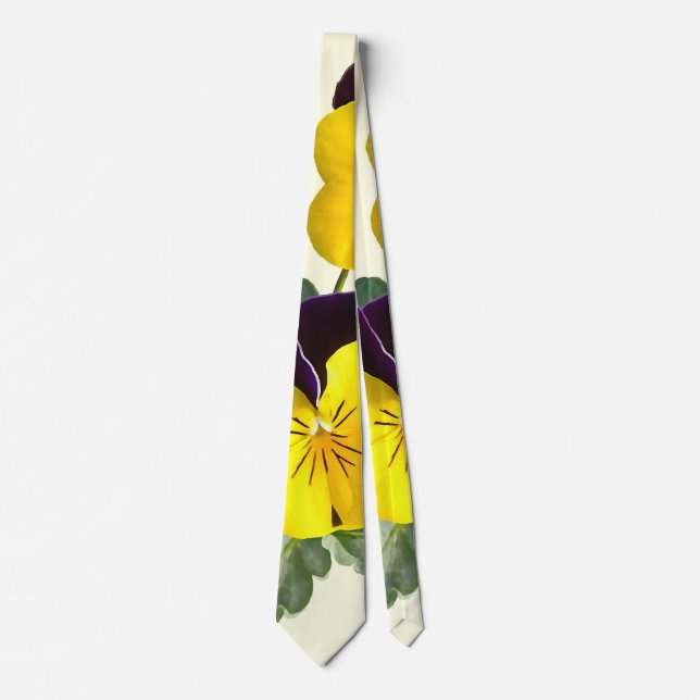Cravate Violas Sorbet Saut Jaune (Devant)