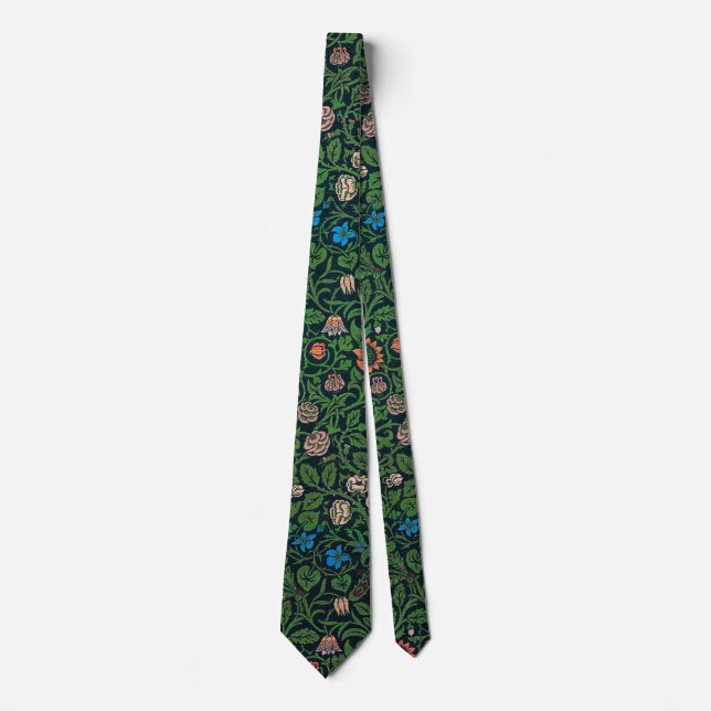 Cravate Violet et Columbine, William Morris (Devant)