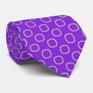 Cravate Violet et gris
