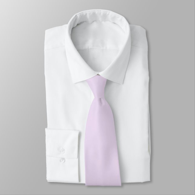 Cravate Violet uni, lilas ajouter monogramme (Attaché)