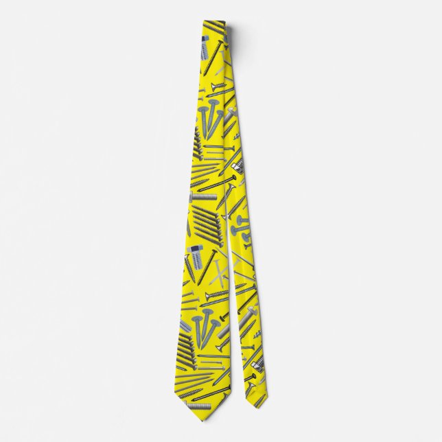 Cravate Vis et ongles x4 B Jaune G (Devant)