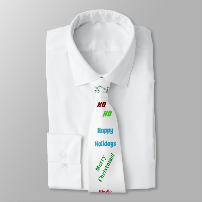 Cravate Vœux de Noël (Attaché)