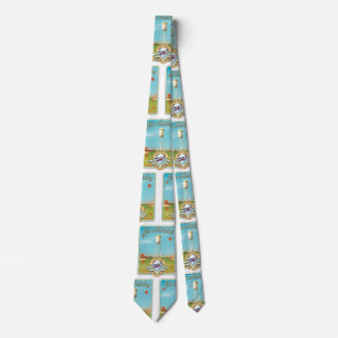 Cravate Voir l'affiche de vol style America Vintage 50's