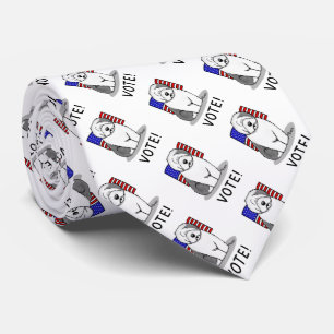 Cravate Votez ! Vieux anglais Sheepdog Grey 1 mignon polit