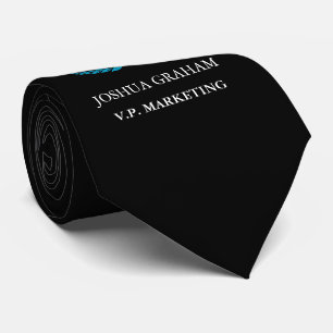 Cravate Votre noir de coutume de fonction du logo