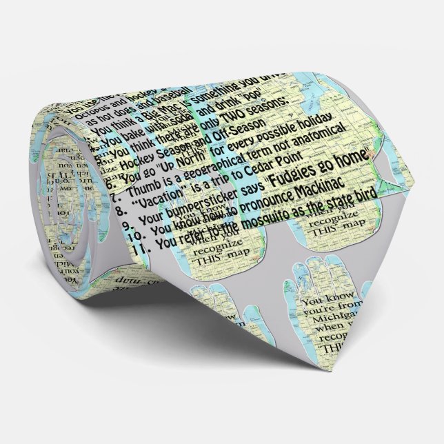 Cravate Vous Pourriez Être Un Michigander Si : (Roulé)