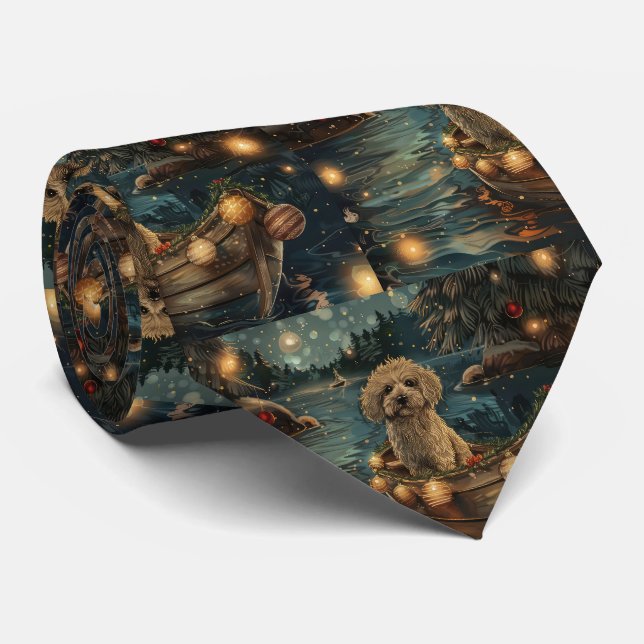 Cravate Voyage de fête de Noël Havaneois (Roulé)
