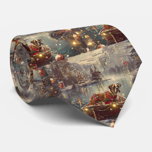 Cravate Voyage de Noël de Boxer