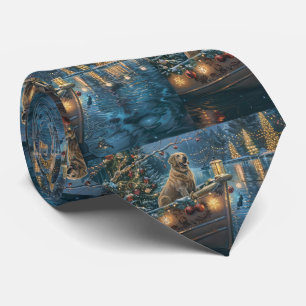 Cravate Voyage festif de Noël au Labrador