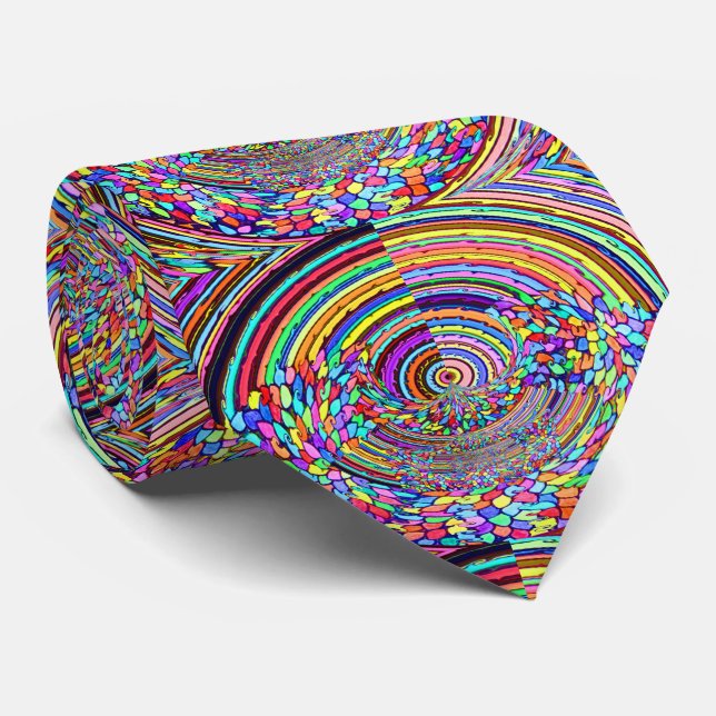 Cravate Voyage psychédélique (Roulé)