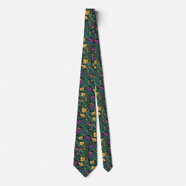 Cravate Walter Morris Inspiré Floral Print (Devant)