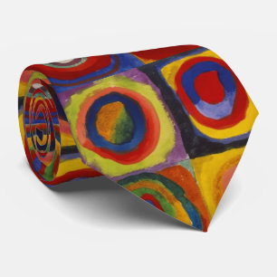 Cravate Wassily Kandinsky Color Study of Carré Circles