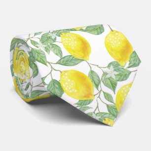 Cravate Watercolor Lemon