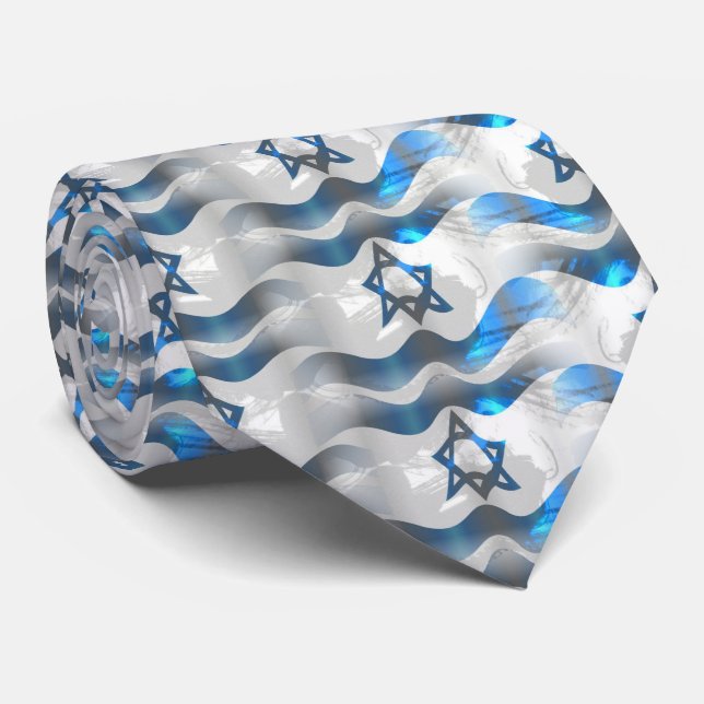 Cravate Wave Your Israeli Flag (Roulé)
