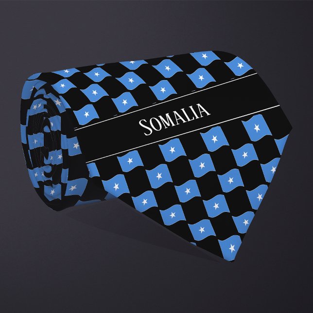 Cravate Wavy Somalia Flag Pattern  (Créateur téléchargé)
