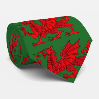 Cravate Welsh Dragon With a Bevel Effect