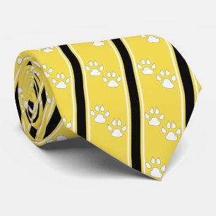 Cravate White Animal Paw Claw Prints Team Sports Necktie