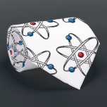 Cravate White Atom Molecule Motif Enseignant Science<br><div class="desc">Ce mignon motif de molécule atomique est idéal pour le scientifique,  l'enseignant,  ou l'amateur de science dans votre vie.</div>